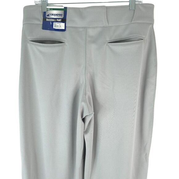 Champro Baseball Pants Adult Large Gray Open Bottom New - Picture 4 of 9